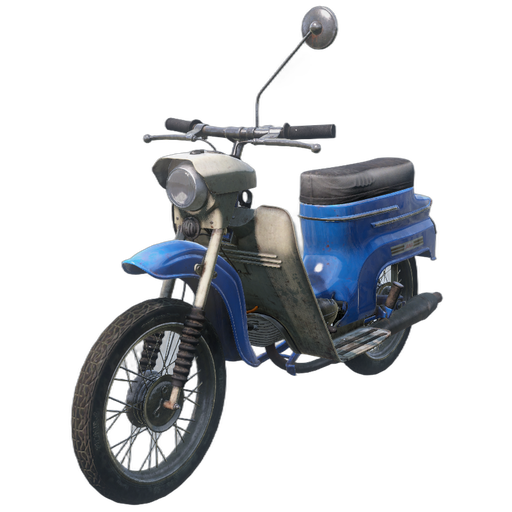 Jana 50 in Blue, with all parts attached